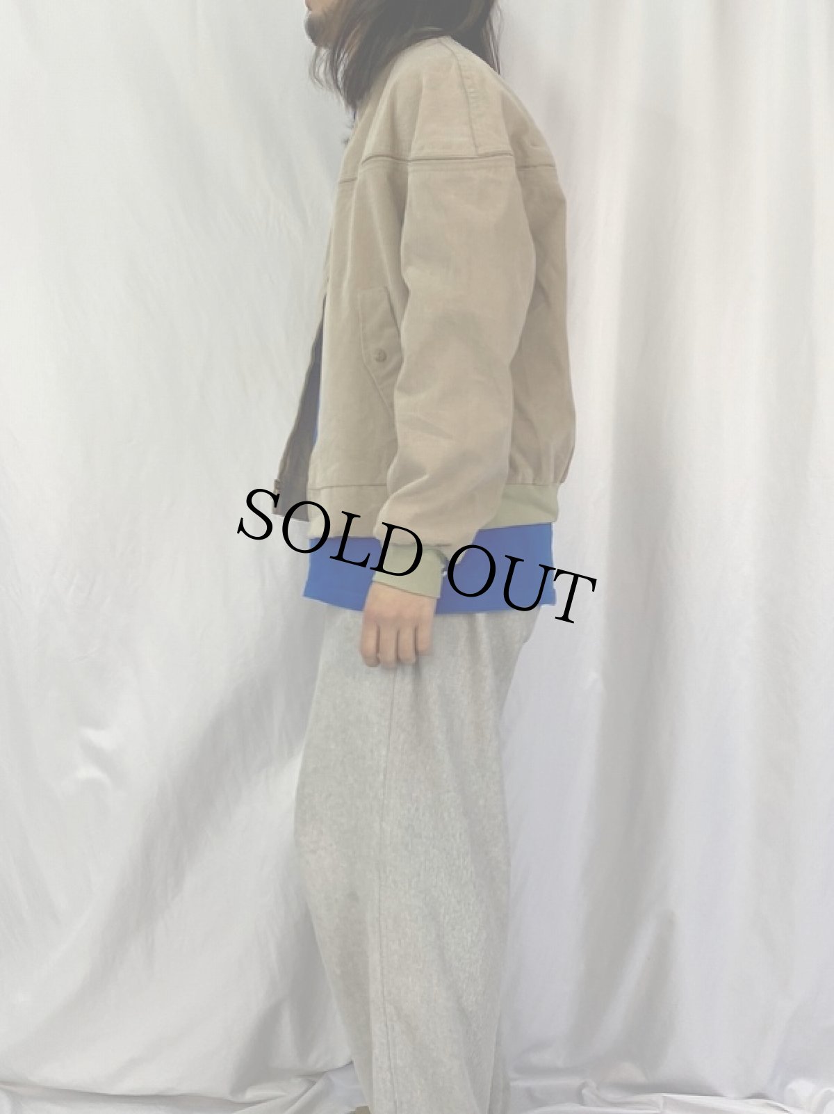 画像3: 60's Sears ピケ キャップショルダージャケット L (3)