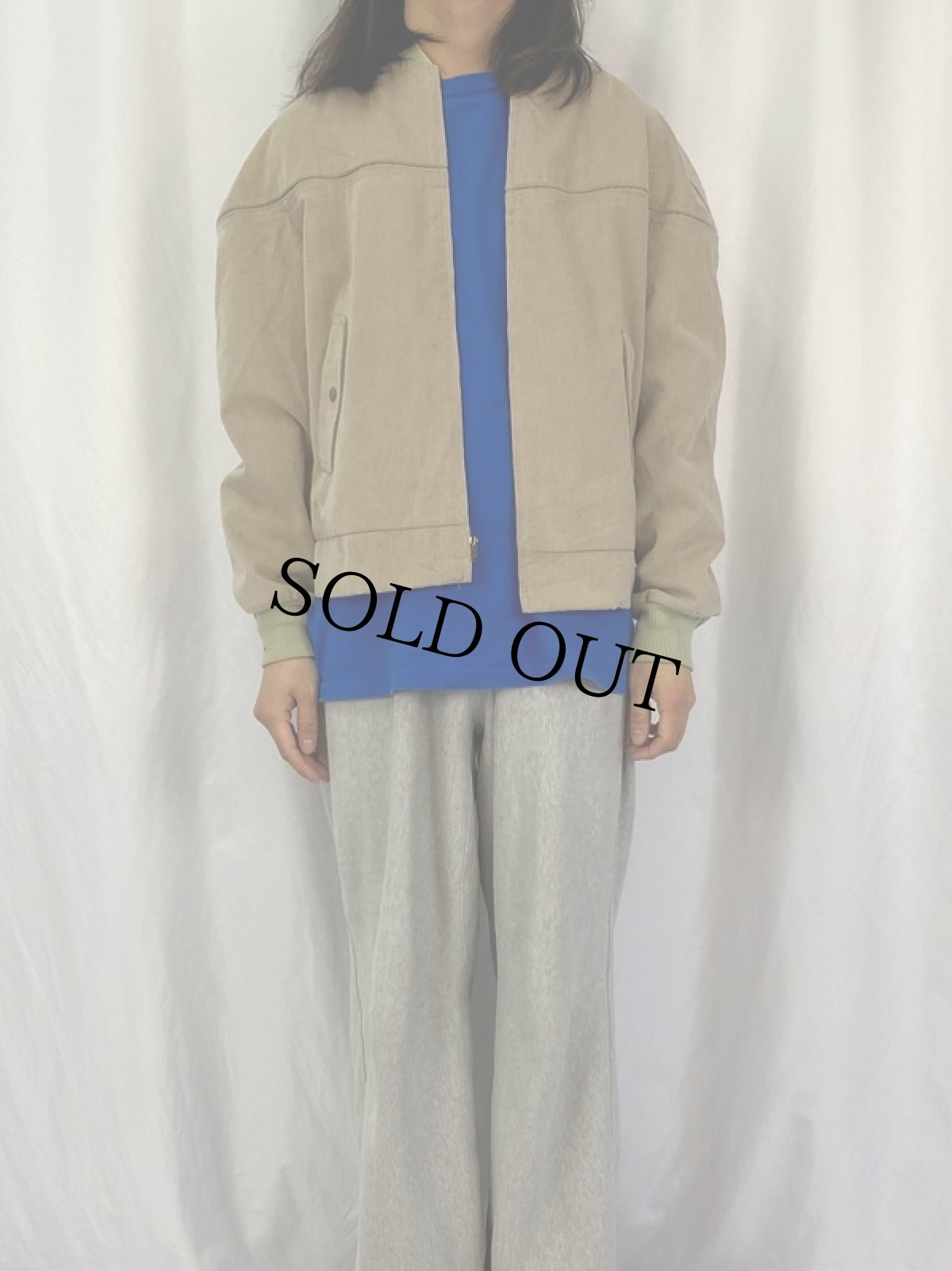 画像2: 60's Sears ピケ キャップショルダージャケット L (2)