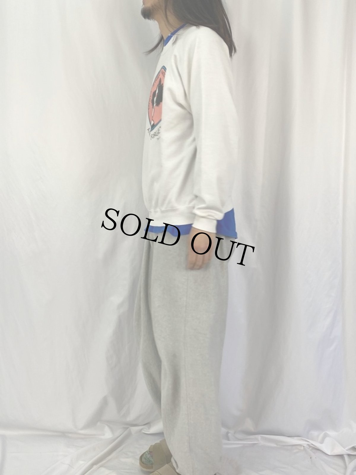 画像3: 80's James Marshall USA製 イラストプリントスウェット XL (3)