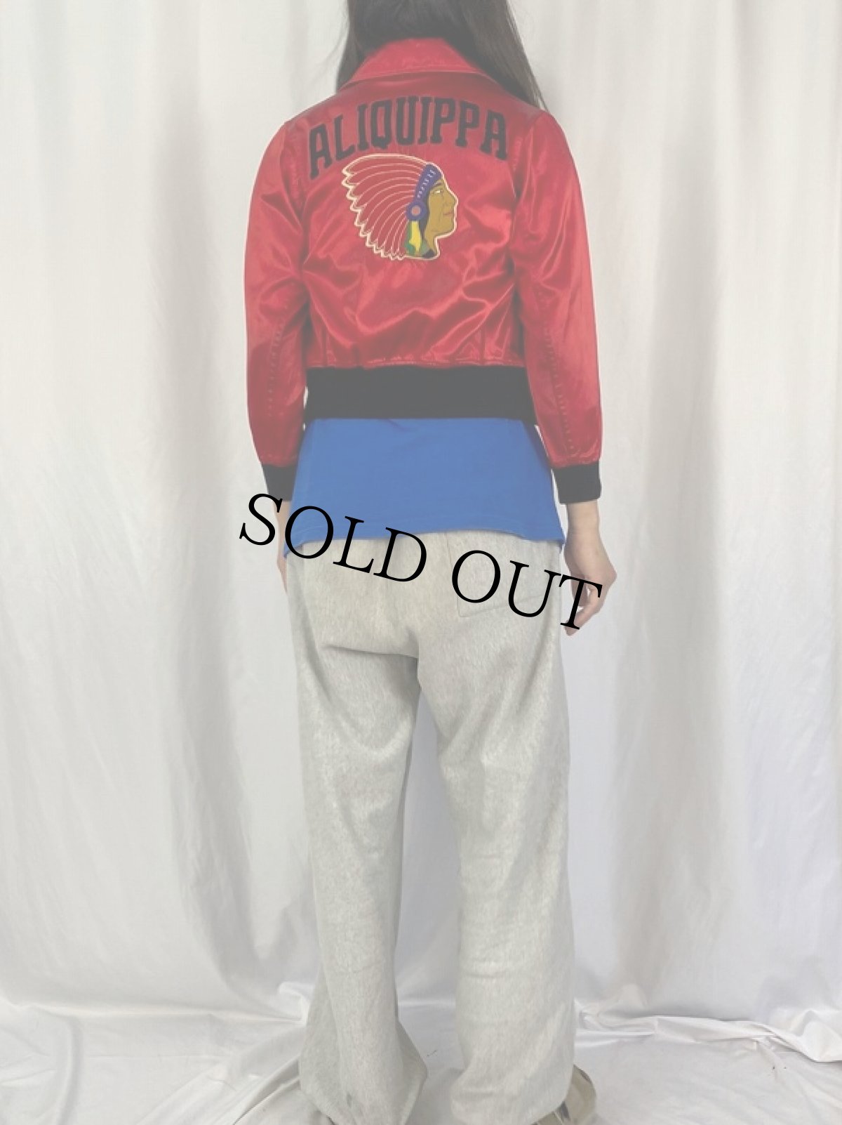 画像6: 40's ALIQUIPPA パッチ付き サテンジャケット (6)