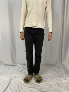 画像2: 90's Levi's 505 USA製 ブラックデニムパンツ W31 (2)