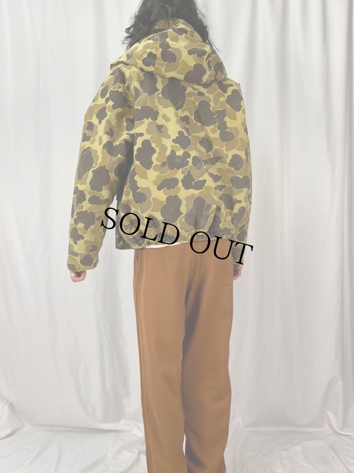 画像4: 90's Cabelas USA製 ダックハンターカモ柄 中綿入り ナイロンジャケット L (4)