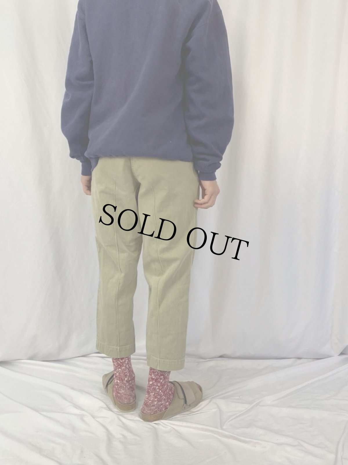 画像4: 40's Canadian Army ワークトラウザーズ W31 (4)