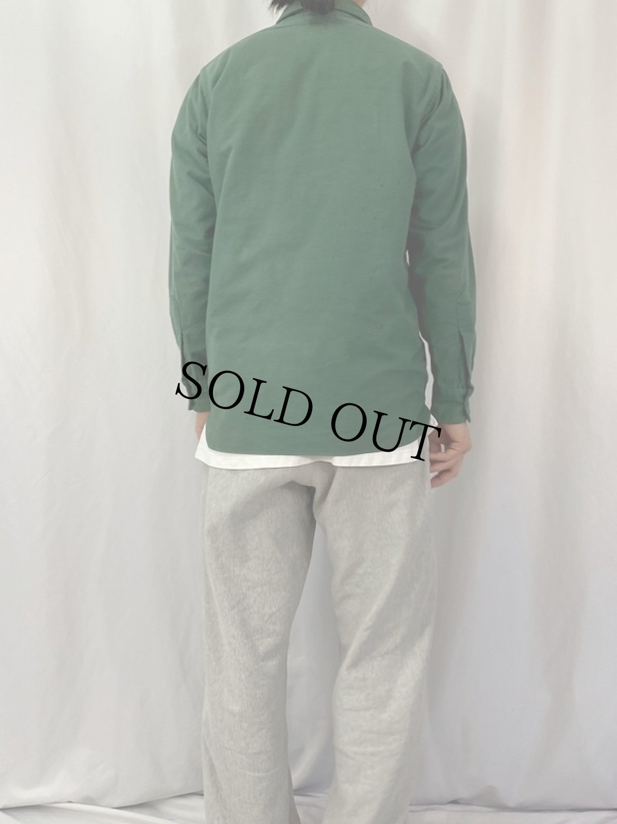 画像4: 60's L.L.Bean 筆記体タグ シャモアクロスシャツ SIZE15 (4)