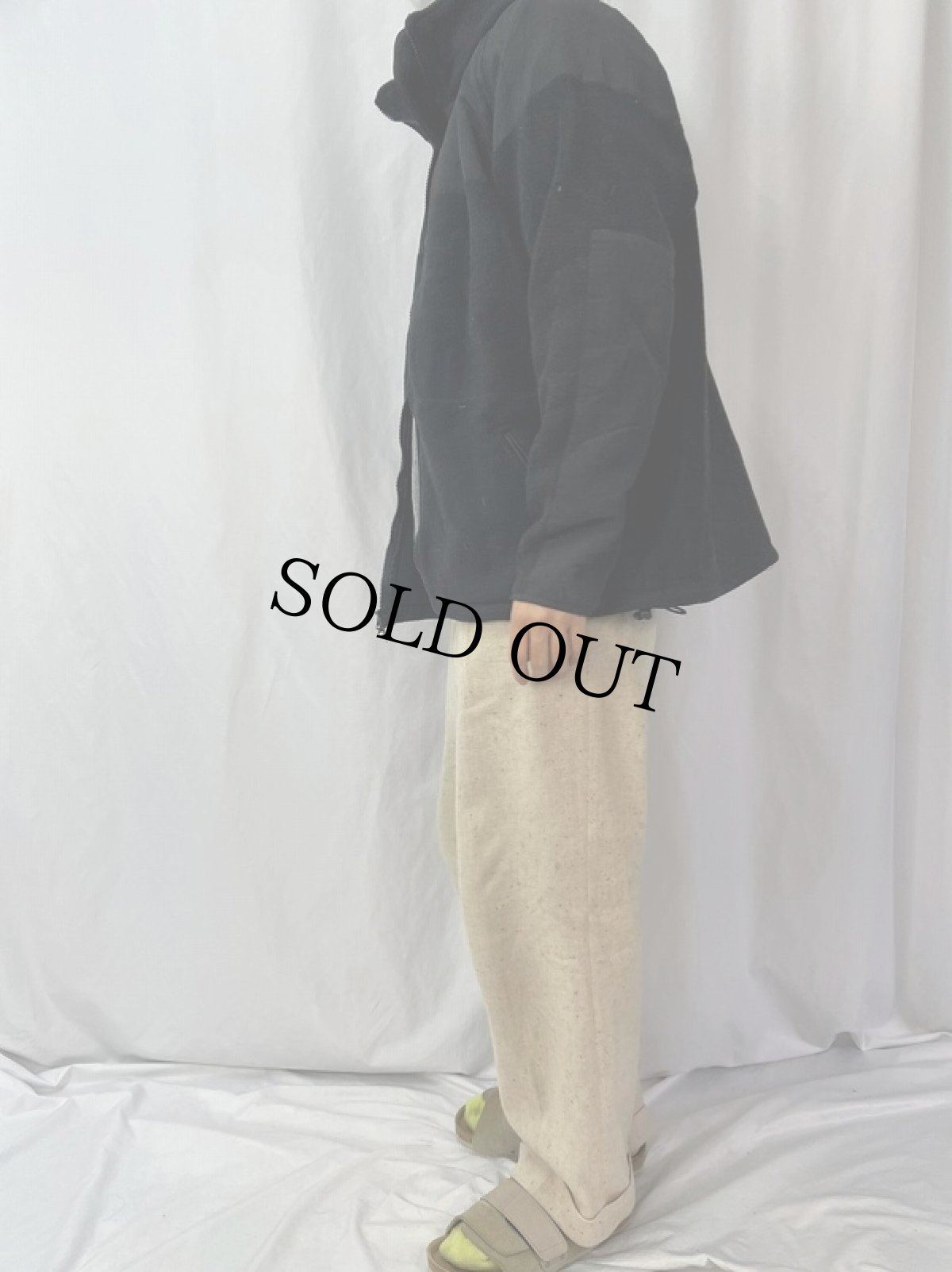 画像3: USMC ECWCS GEN2 "POLAETEC" フリースジャケット MEDIUM BALCK (3)