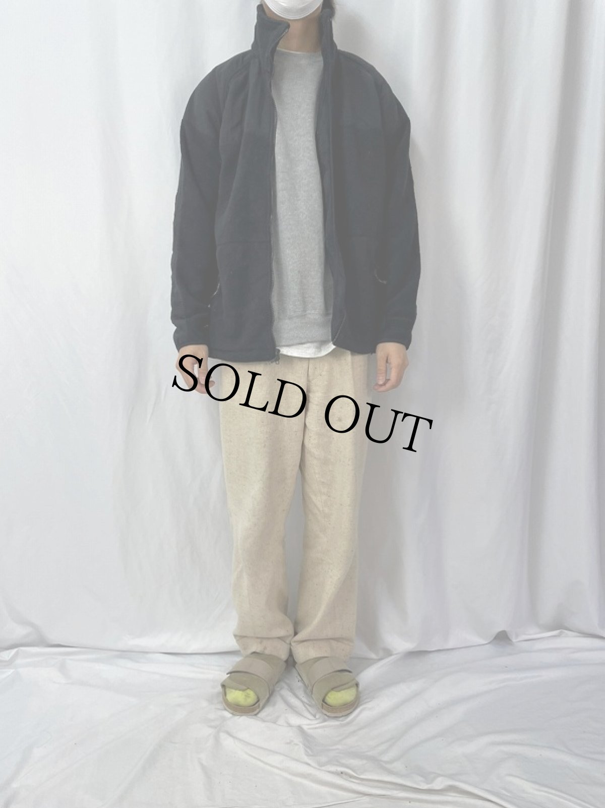 画像2: U.S.MILITARY ECWCS GEN2 "POLAETEC" フリースジャケット LARGE BALCK (2)