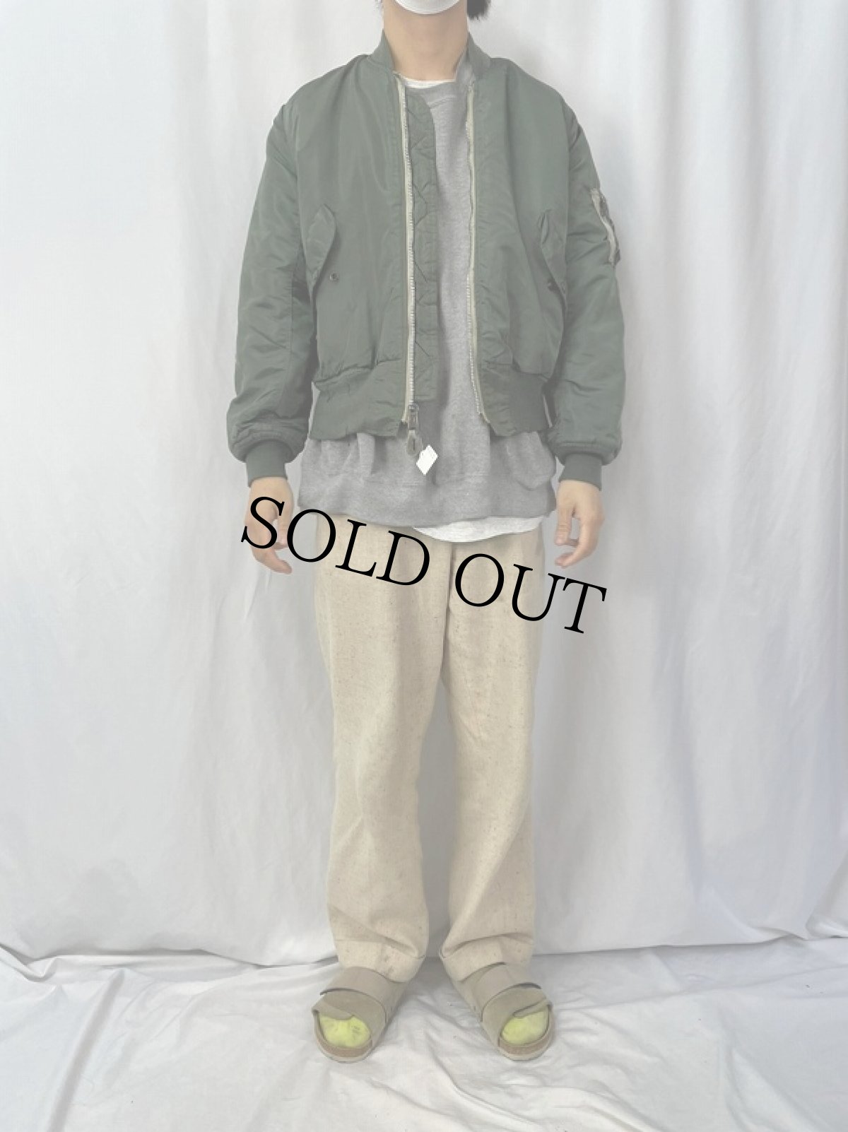 画像2: 民生品 CORINTH MFG CO. MA-1 フライトジャケット SMALL (2)