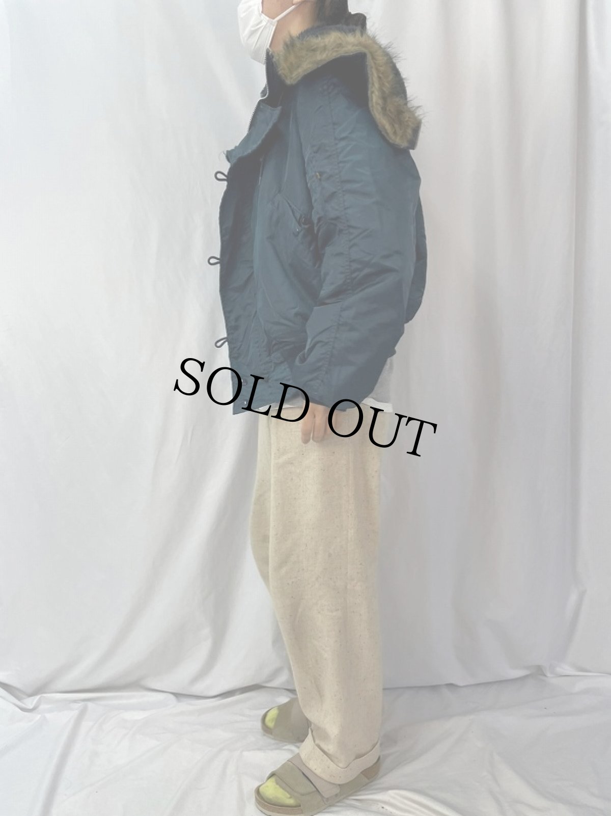 画像3: 民間品 ALPHA INDUSTRIES,INC. N-2B USA製 フライトジャケット XL NAVY (3)