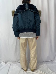 画像4: 民間品 ALPHA INDUSTRIES,INC. N-2B USA製 フライトジャケット XL NAVY (4)