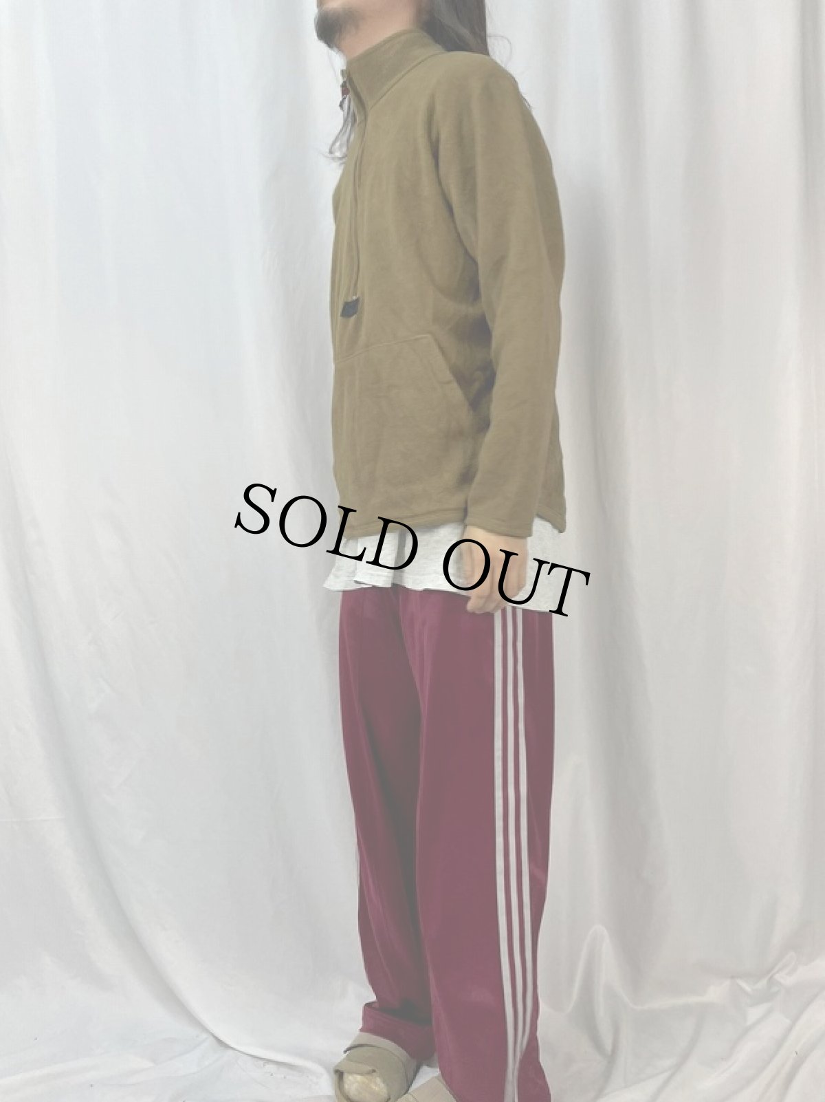 画像3: USMC POLATEC プルオーバーフリースジャケット コヨーテ (3)