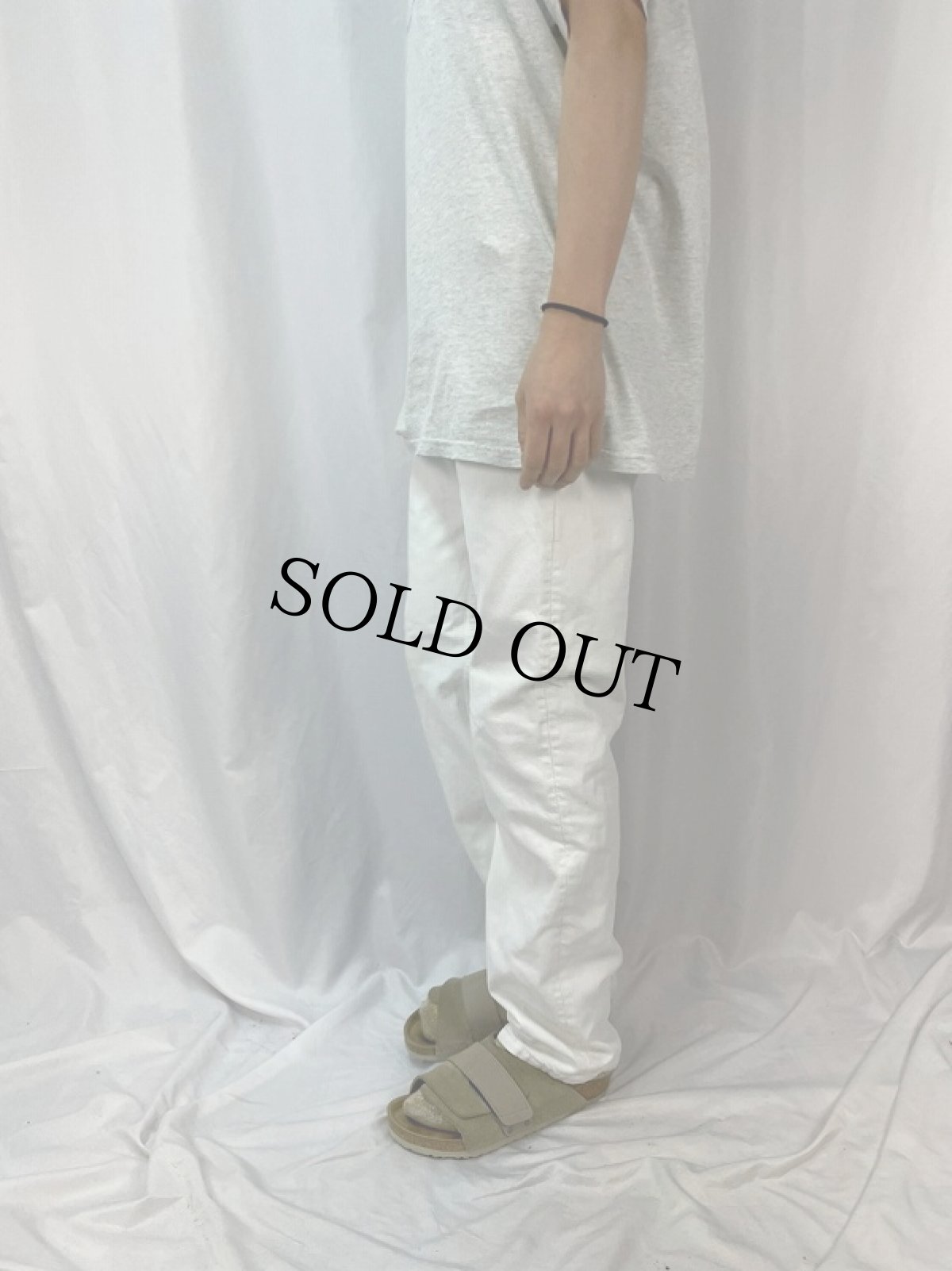 画像3: Levi's 501 USA製 ホワイトデニムパンツ W33 (3)