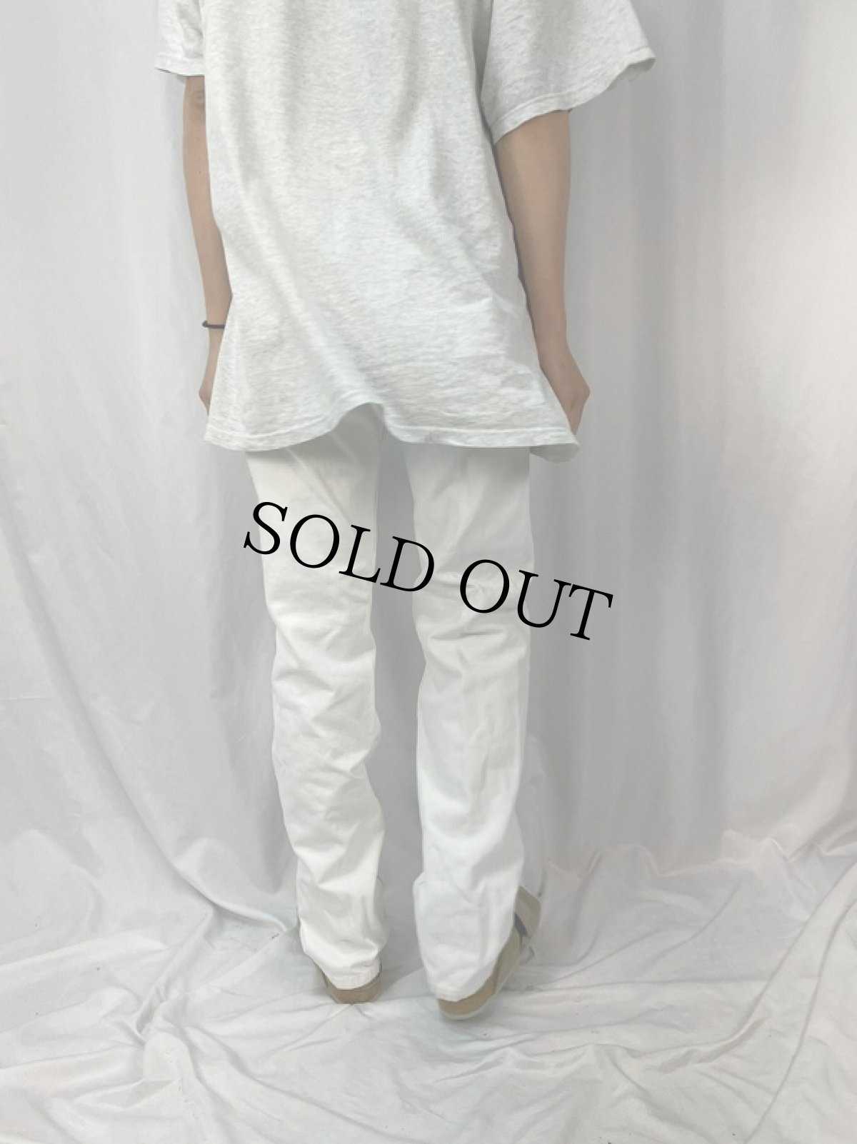 画像4: Levi's 501 USA製 ホワイトデニムパンツ W33 (4)