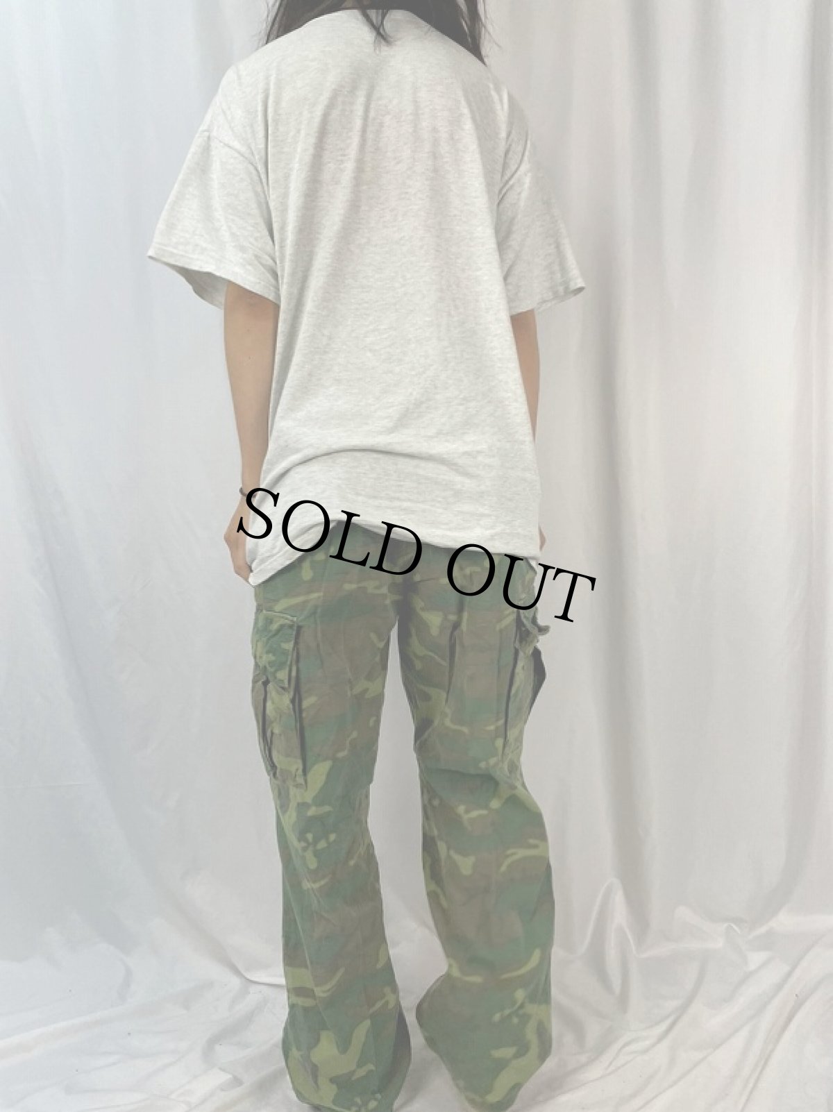 画像4: 60's U.S.ARMY ERDL迷彩 グリーンリーフ ジャングルファティーグパンツ 4th LARGE REGULAR (4)