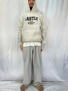 画像2: Champion PREMIUM REVERSE WEAVE "CASTLE" プリントスウェットフーディ  (2)