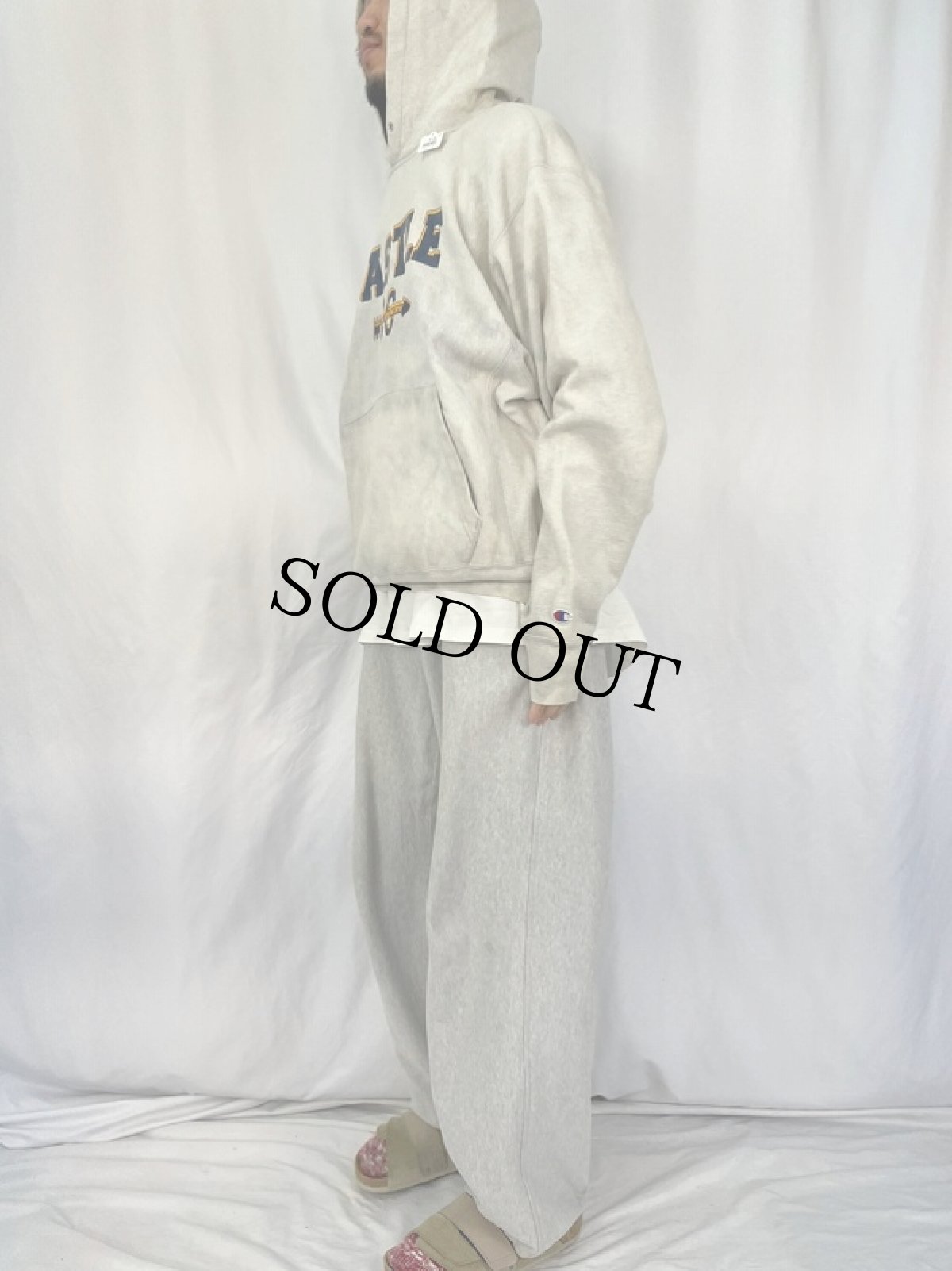 画像3: Champion PREMIUM REVERSE WEAVE "CASTLE" プリントスウェットフーディ  (3)