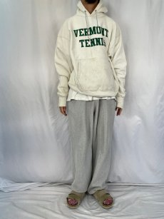 画像3: Champion REVERSE WEAVE "VERMONT TENNIS" バックプリントスウェットフーディ XL (3)