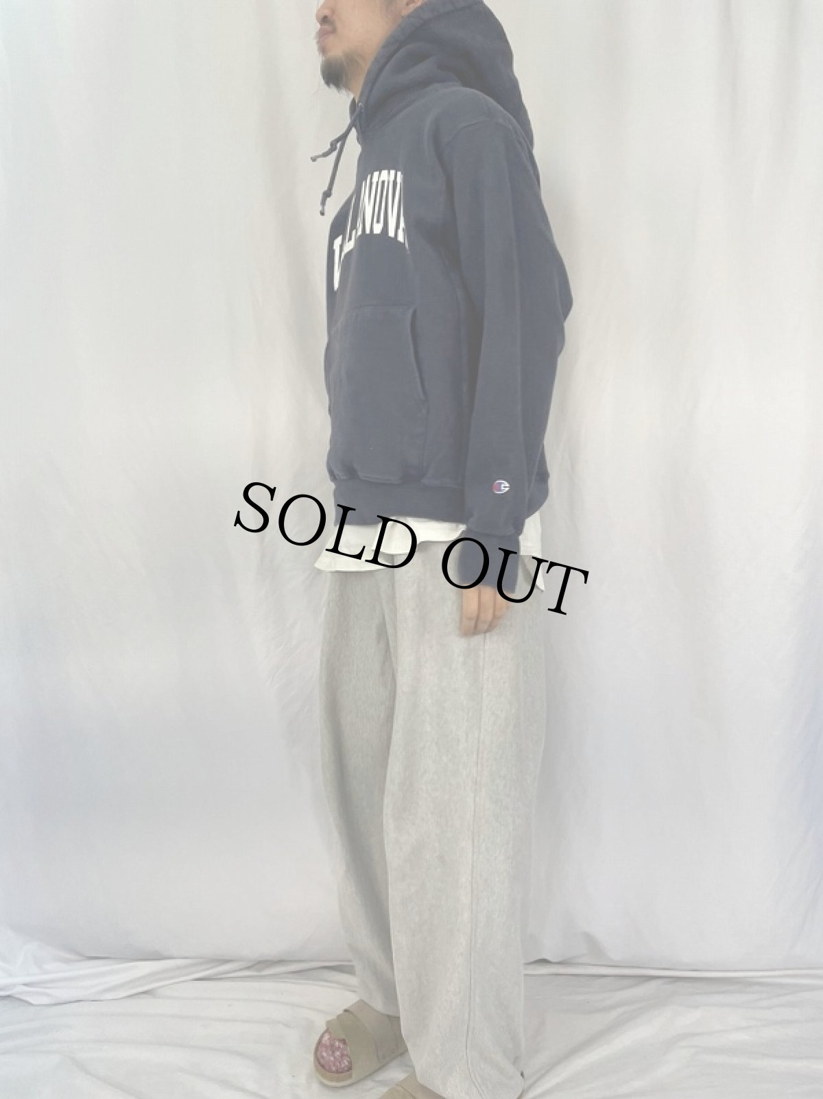 画像3: Champion ORIGINAL REVERSE WEAVE "VILLANOVA" プリントスウェットフーディ M (3)