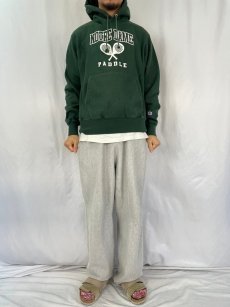 画像2: Champion REVERSE WEAVE "NOTREDAME PADDLE" プリントスウェットフーディ M (2)