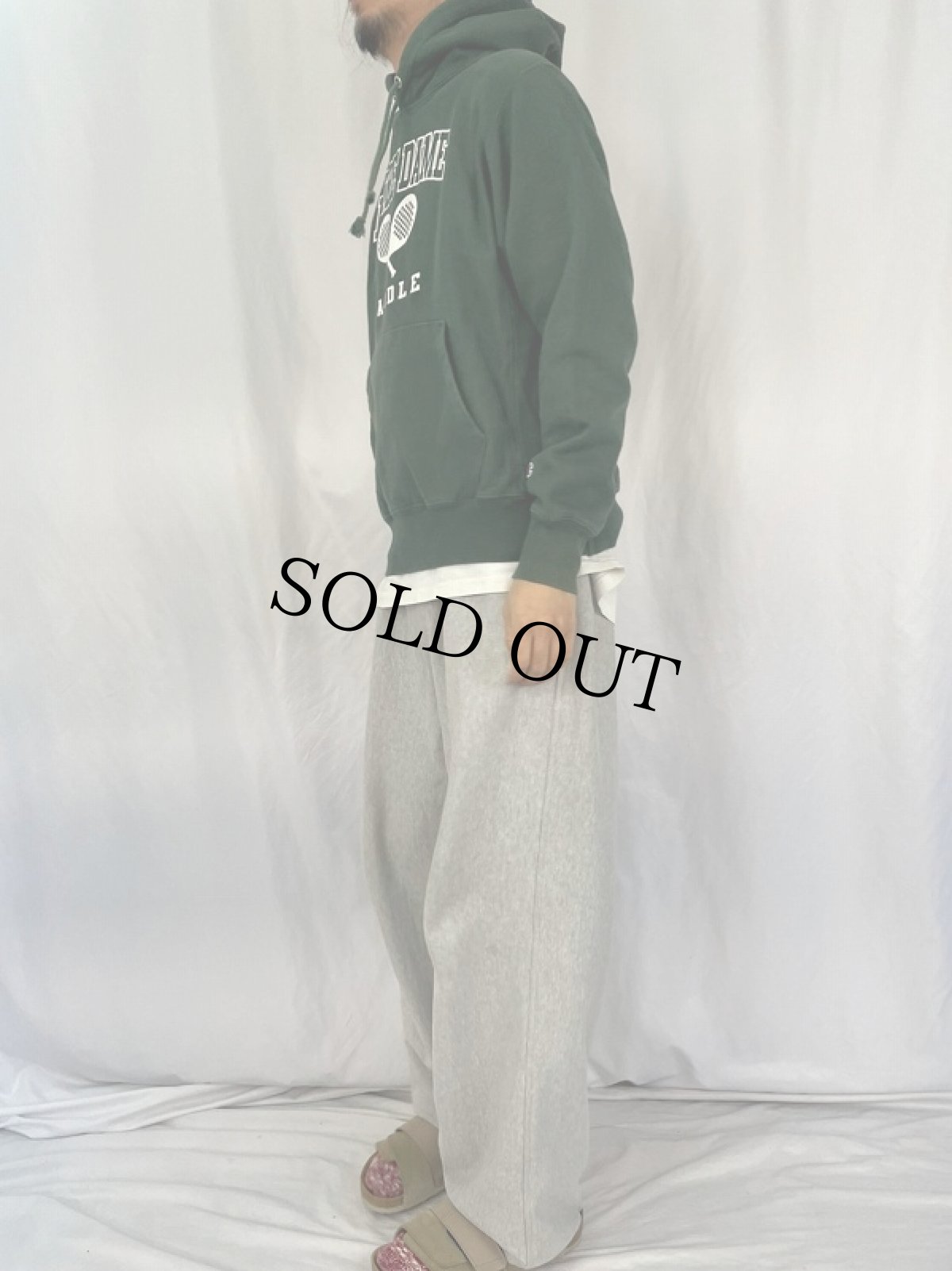 画像3: Champion REVERSE WEAVE "NOTREDAME PADDLE" プリントスウェットフーディ M (3)