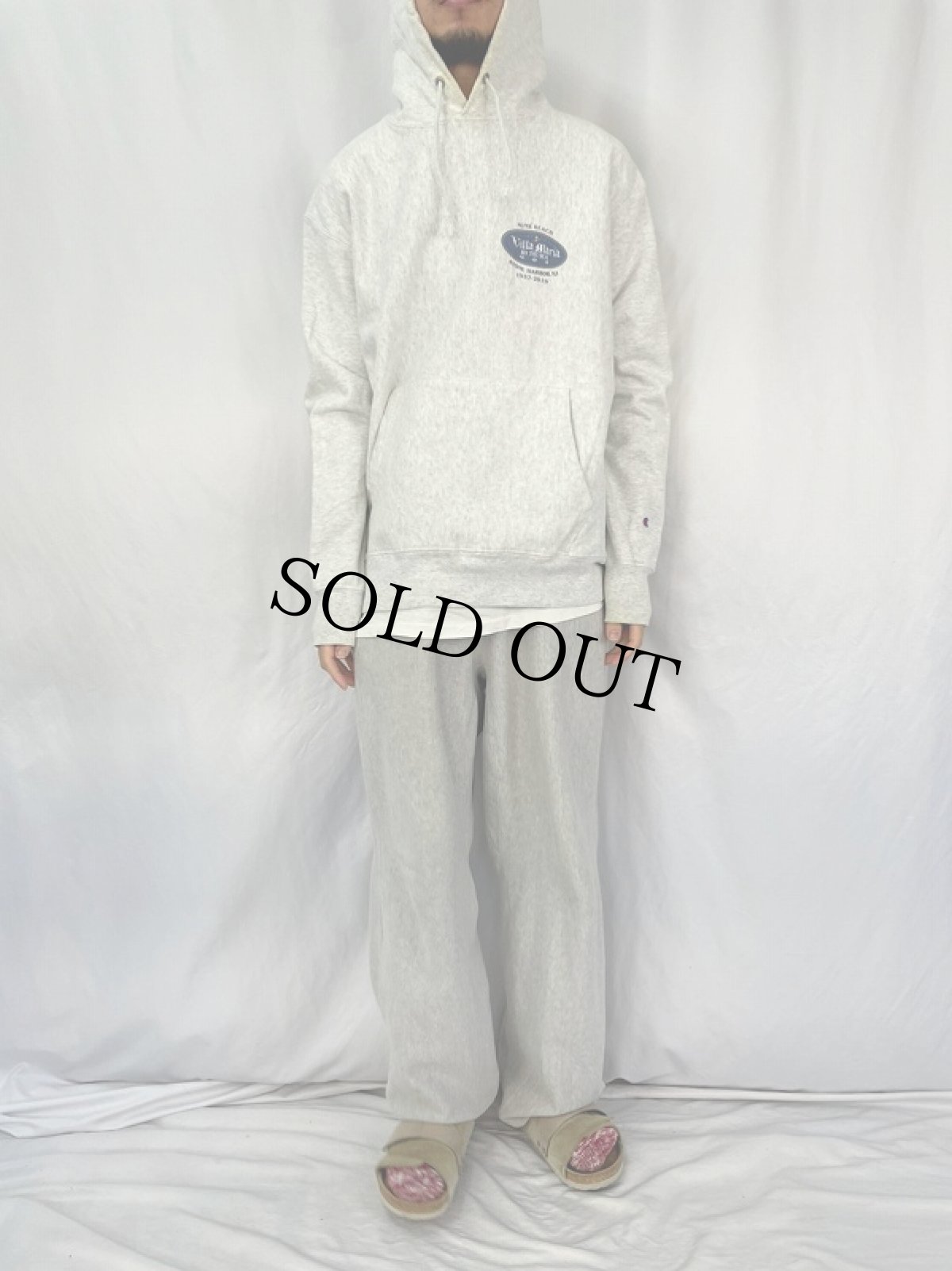 画像2: Champion REVERSE WEAVE バックプリントスウェットフーディ XL (2)