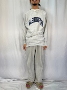 画像2: 90's Champion REVERSE WEAVE "WASHINGTON" プリントスウェット XXL (2)