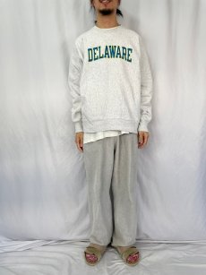 画像2: Champion REVERSE WEAVE "DELAWARE" プリントスウェット L (2)