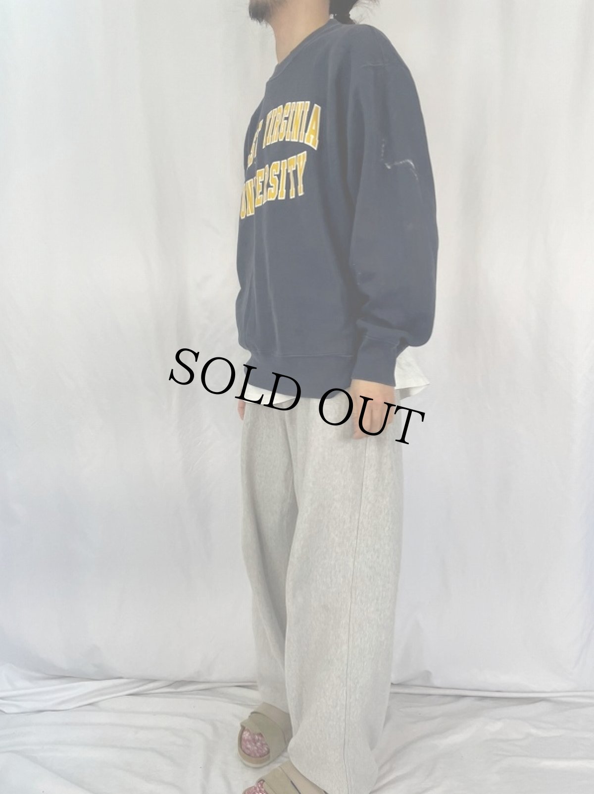 画像3: Champion REVERSE WEAVE "WEST VIRGINIA UNIVERSITY" プリントスウェット L (3)