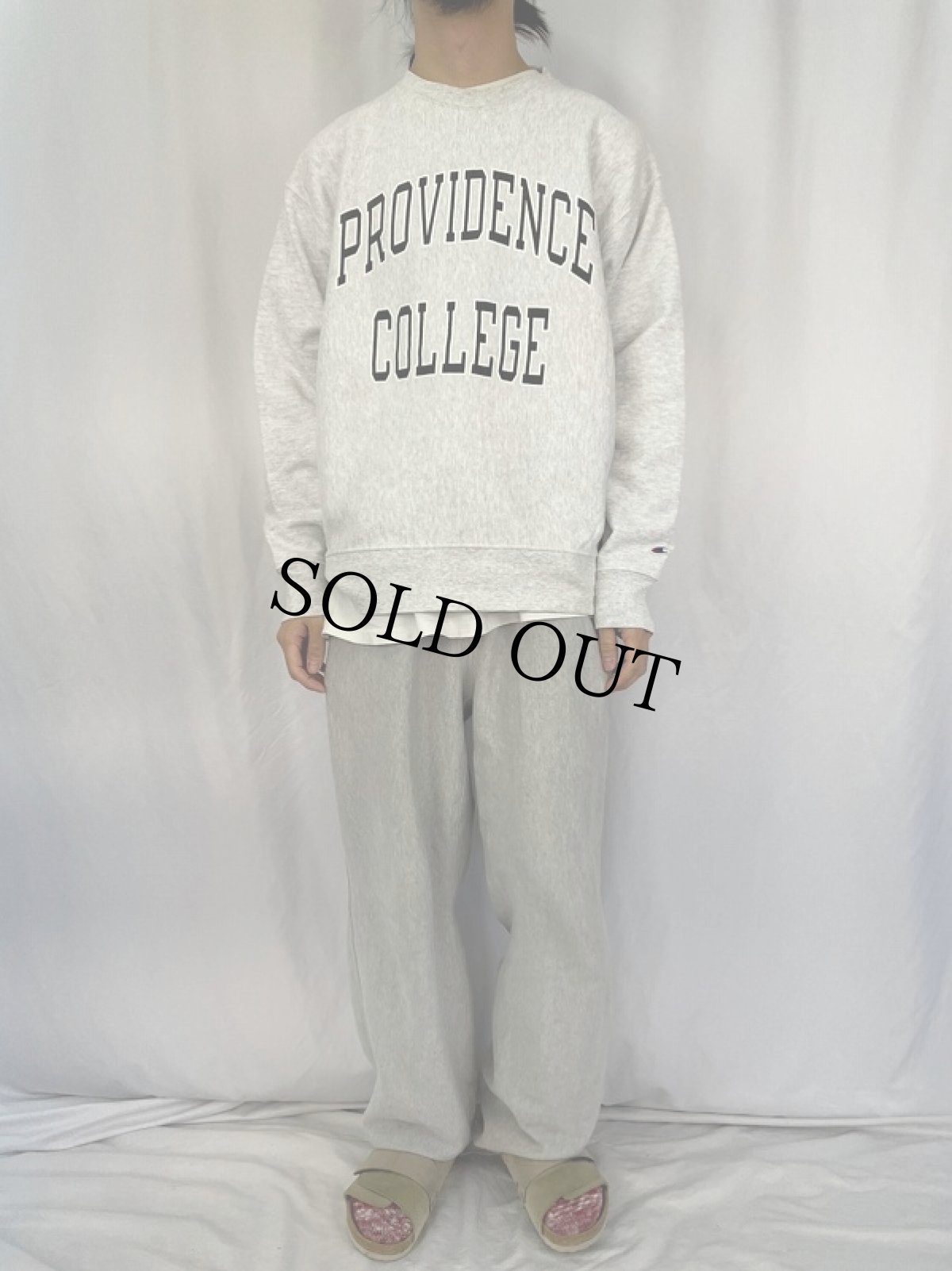 画像2: Champion ORIGINAL REVERSE WEAVE "PROVIDENCE COLLEGE" プリントスウェット L (2)