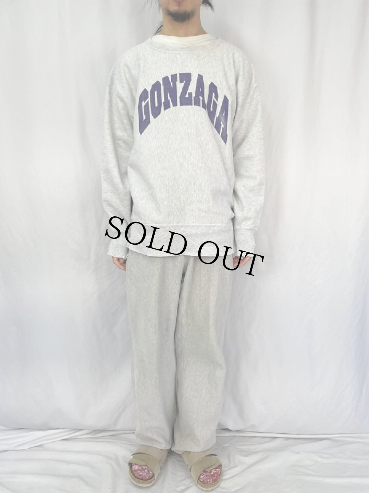 画像2: Champion REVERSE WEAVE "GONZAGA" プリントスウェット XXL (2)