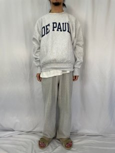 画像2: Champion REVERSE WEAVE "DE PAUL" プリントスウェット XL  (2)