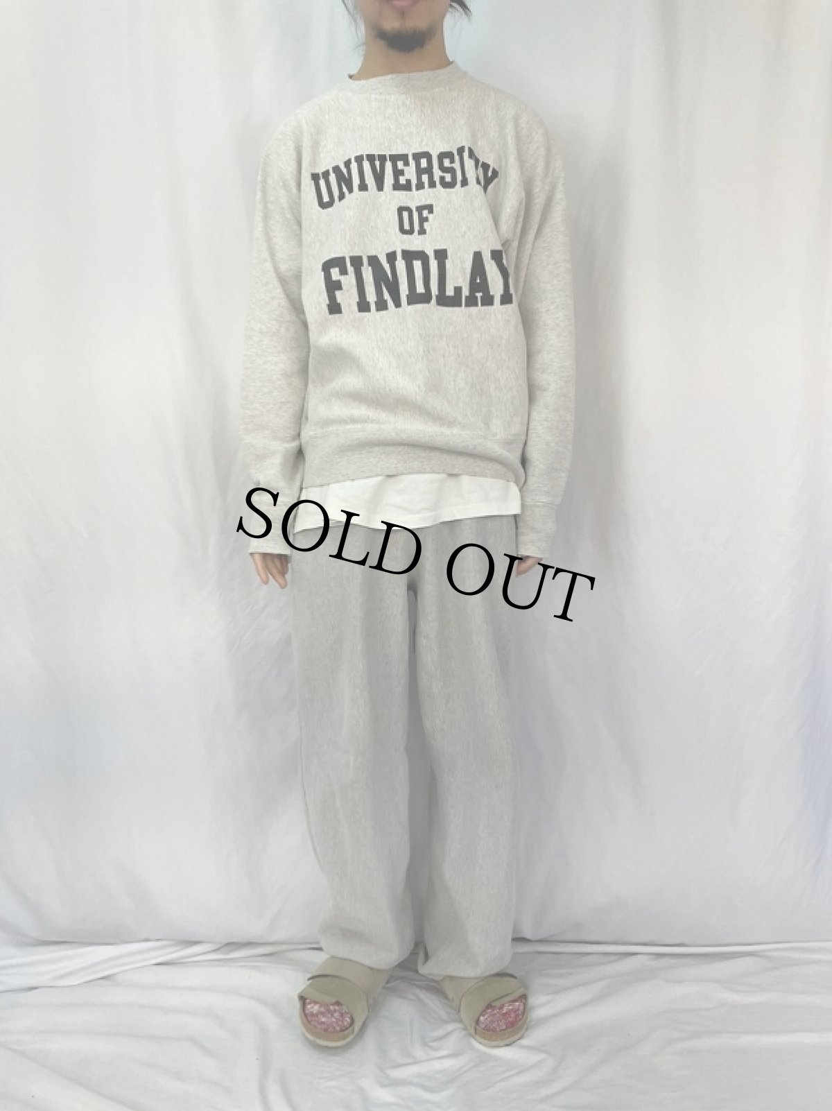 画像2: 90's SOFFE USA製 REVERS WEAVE TYPE "UNIVERSITY OF FINDLAY" プリントスウェット XL (2)
