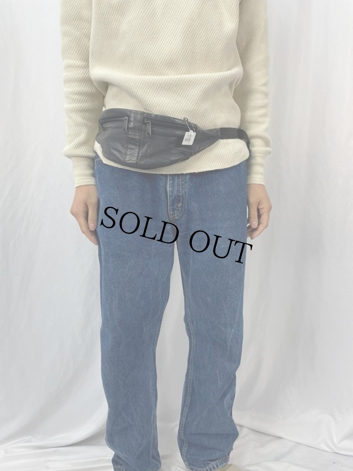 画像2: レザーウエストポーチ  (2)