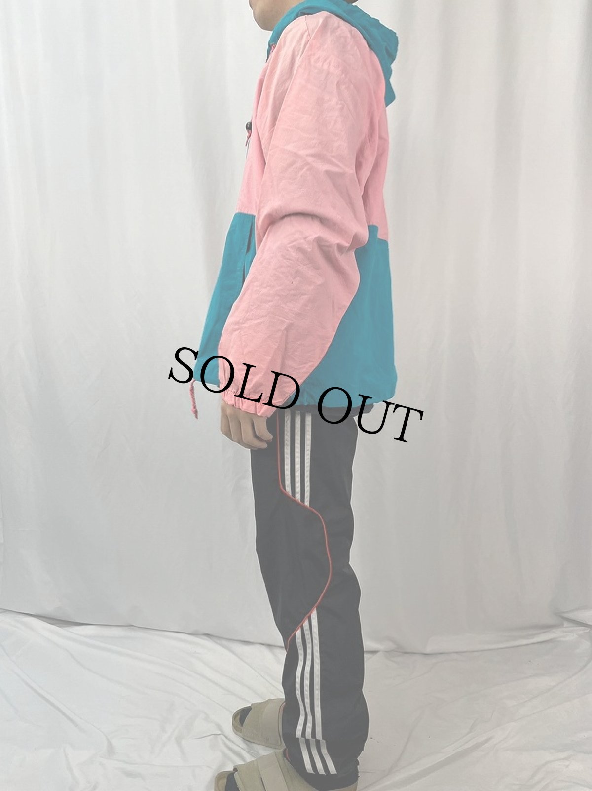 画像3: 80's〜 B.U.M. equipment ナイロンアノラックパーカー XL (3)