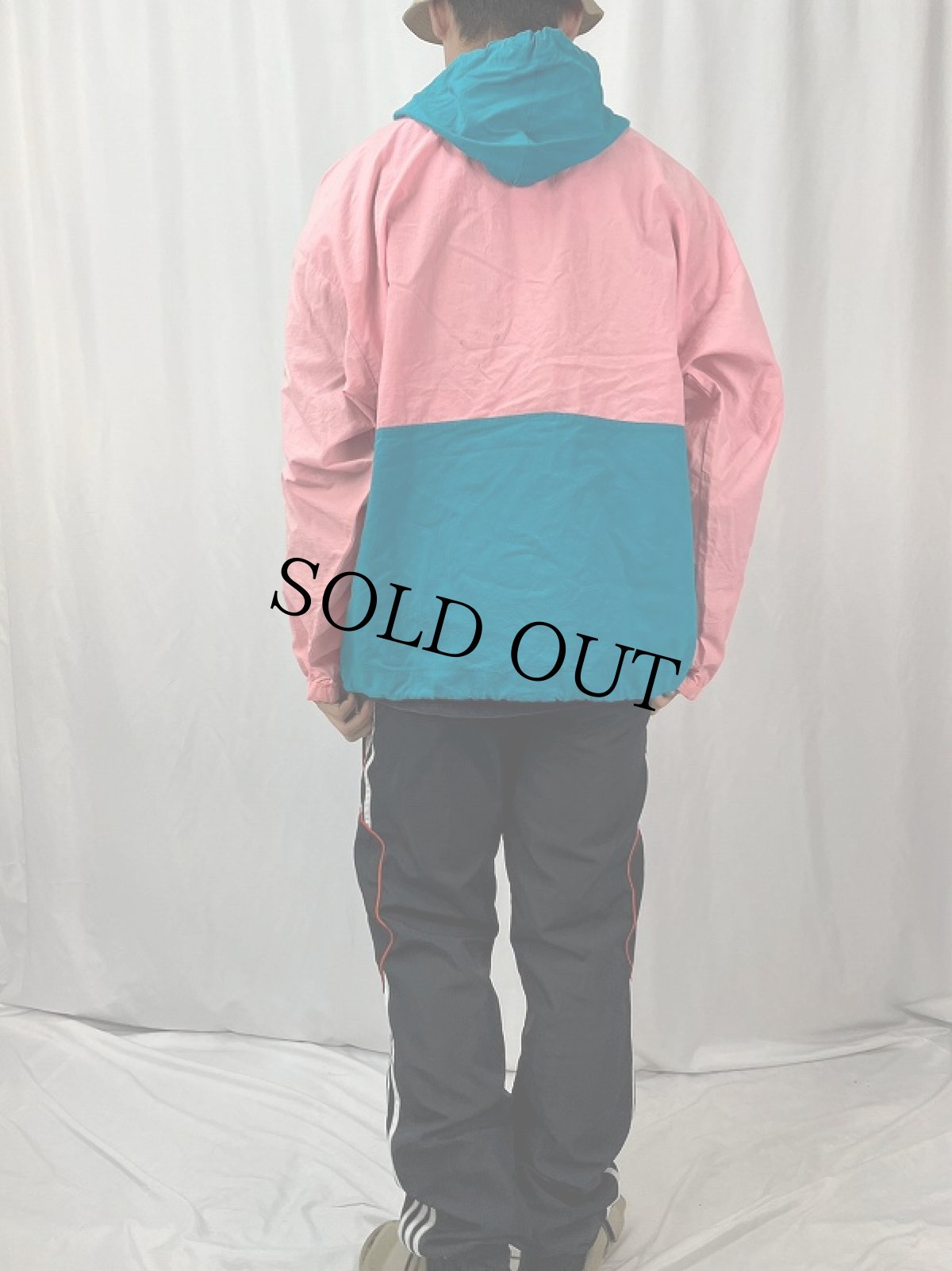 画像4: 80's〜 B.U.M. equipment ナイロンアノラックパーカー XL (4)