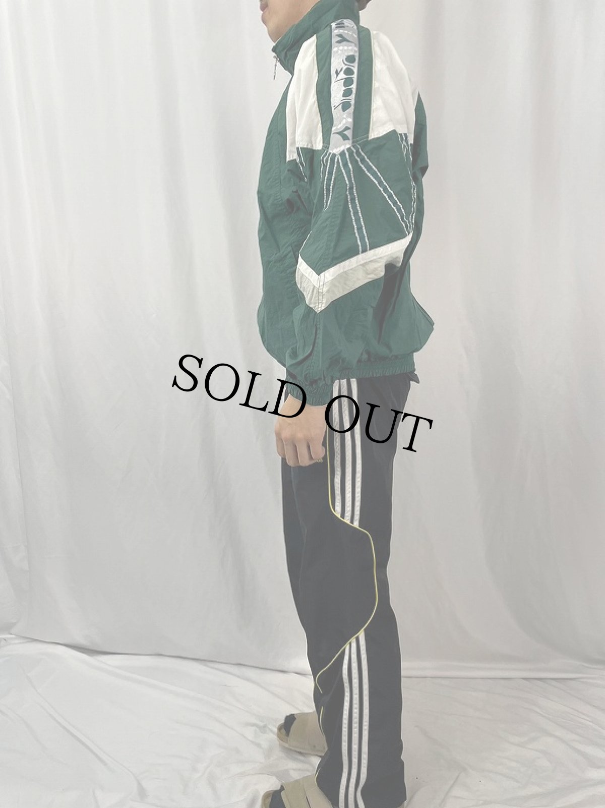 画像3: 80's diadora デザイン ナイロンジャケット XL (3)