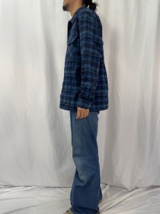 画像3: 70's PENDLETON USA製 チェック柄 オープンカラーシャツ L (3)