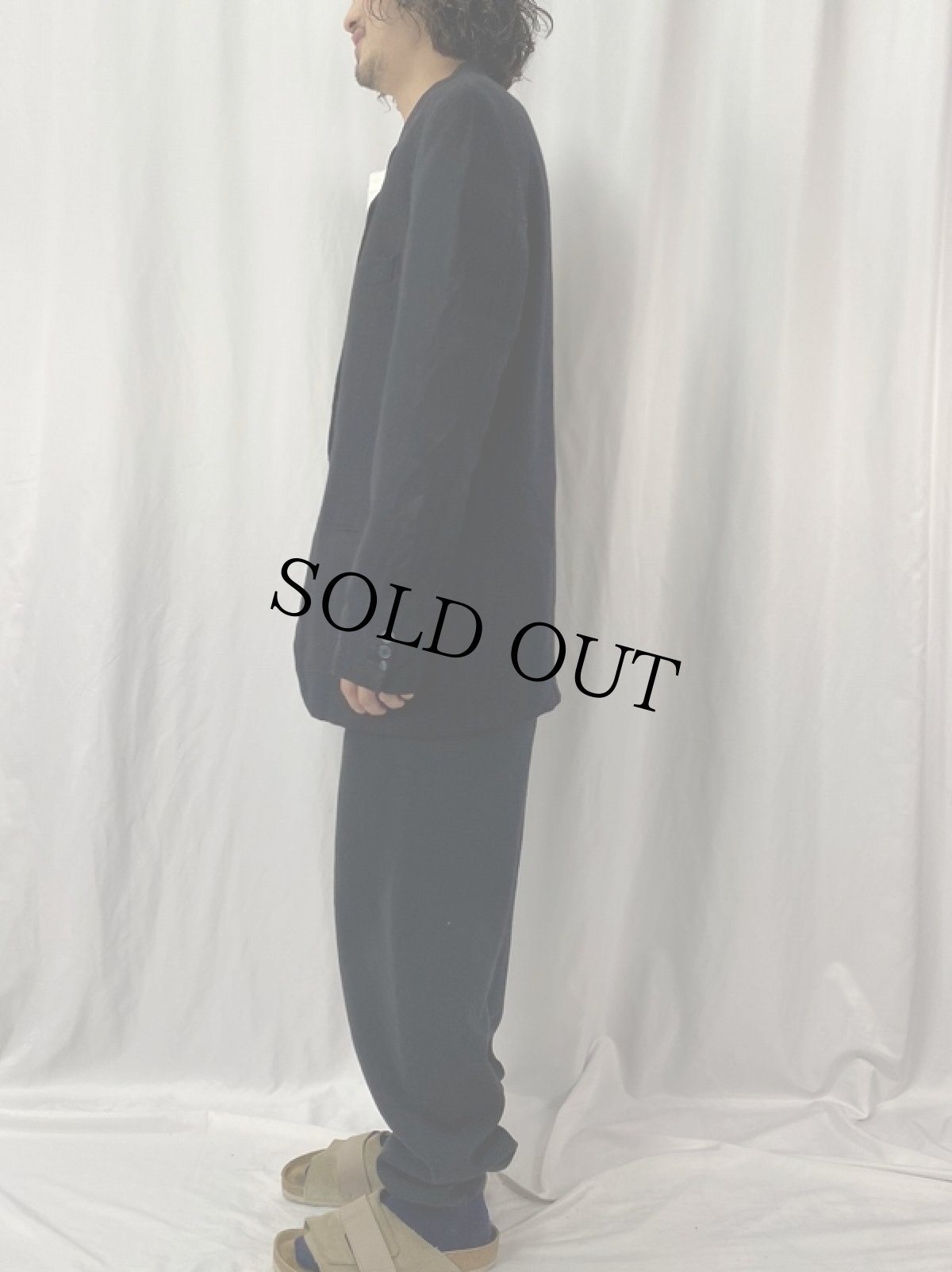 画像3: 80's Yves Saint-Laurent FRANCE製 総柄 ウールテーラードジャケット  (3)