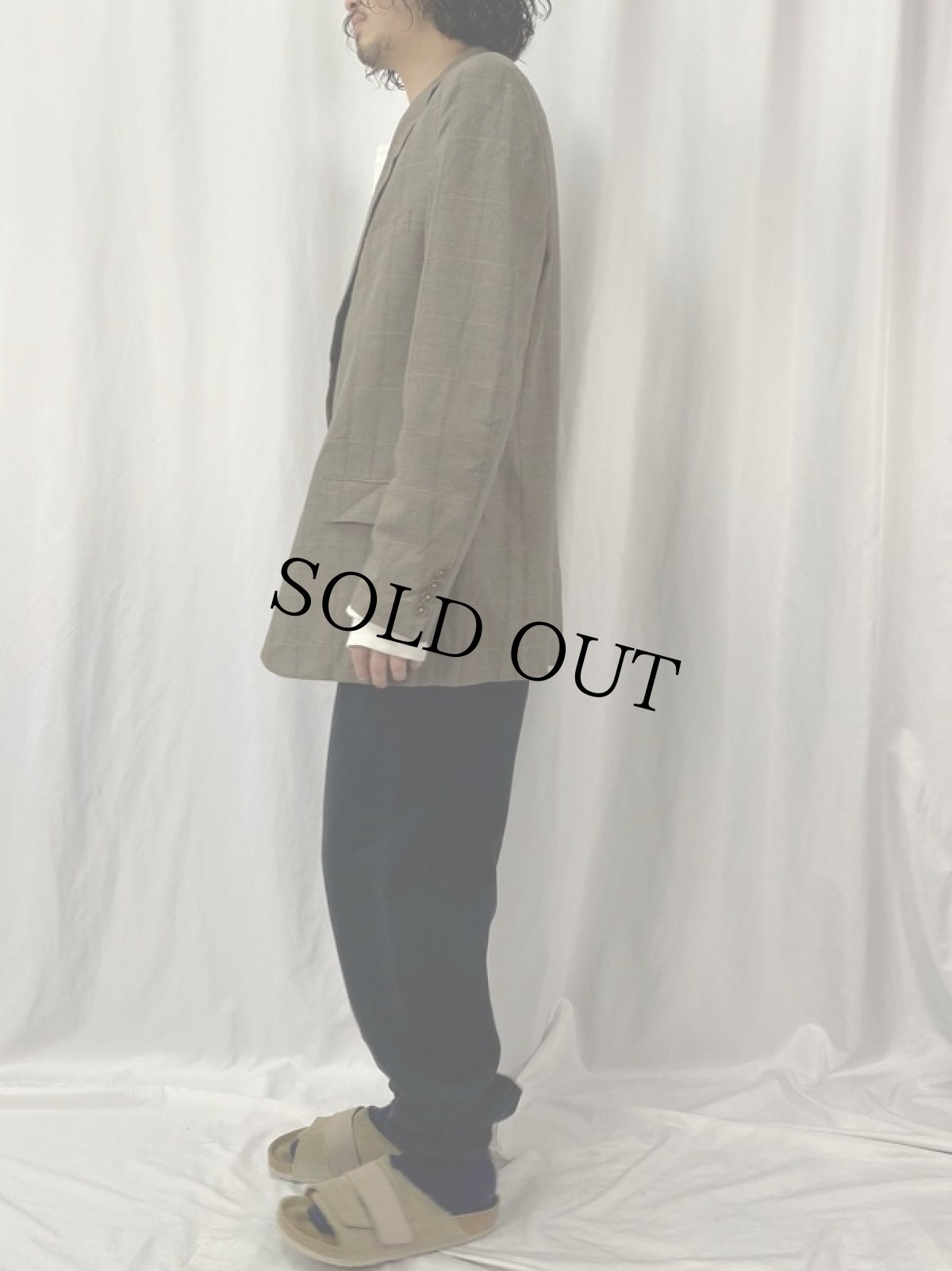 画像3: 80's Christian Dior MONISIEUR チェック柄 テーラードジャケット  (3)