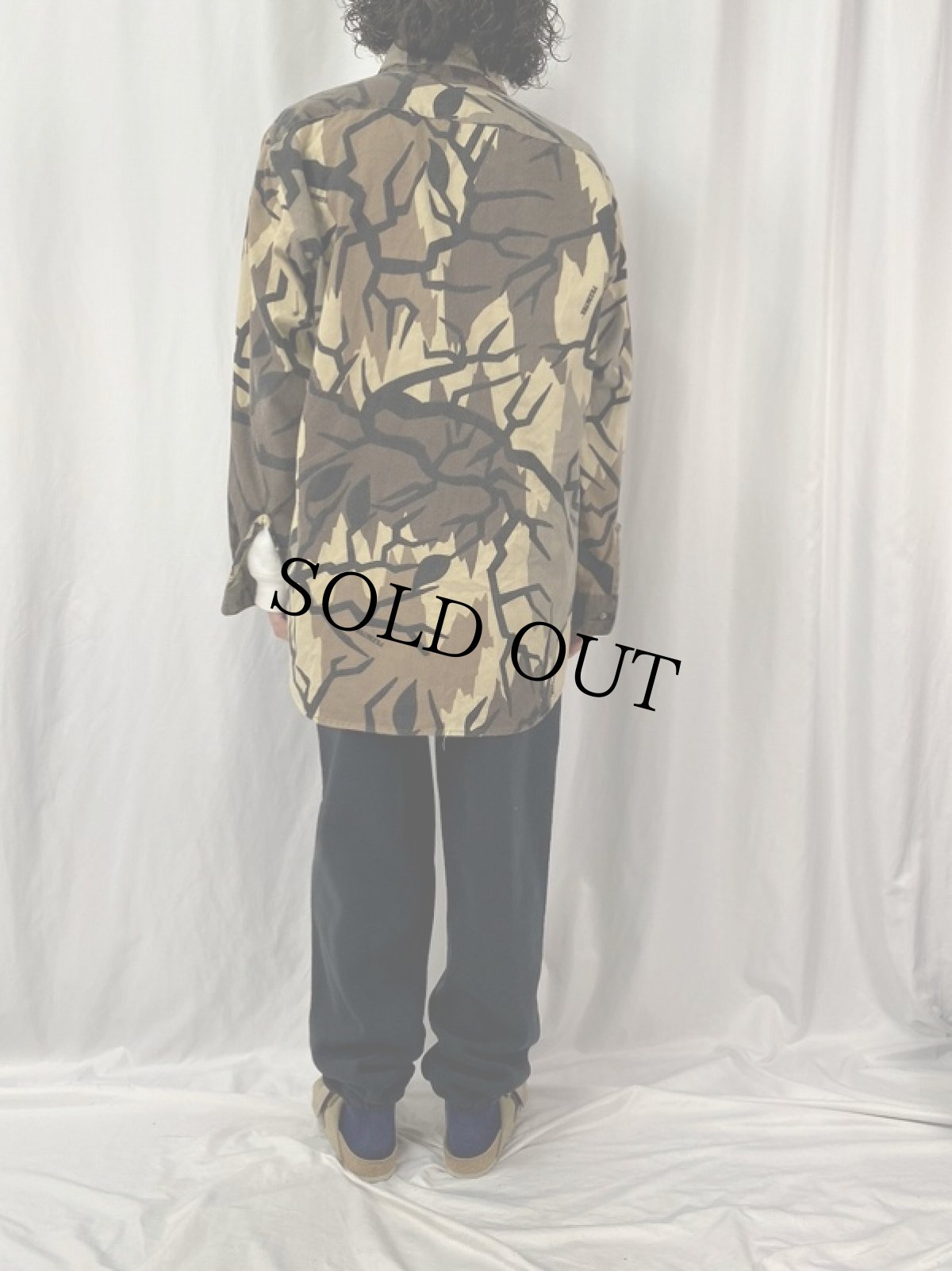 画像4: 90〜00's CLASSICS USA製 プレデターカモ柄 ネルシャツ XL (4)