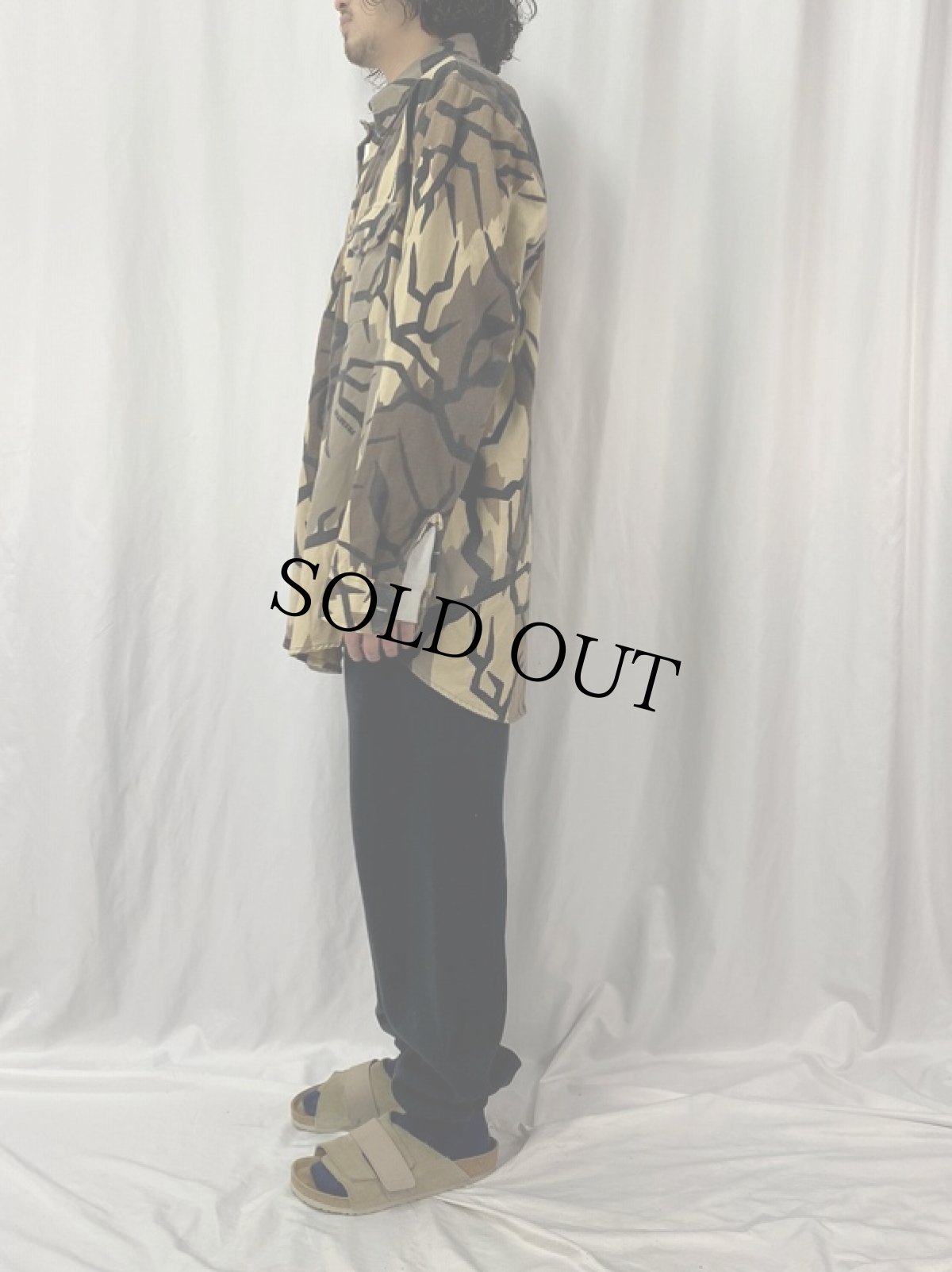 画像3: 90〜00's CLASSICS USA製 プレデターカモ柄 ネルシャツ XL (3)