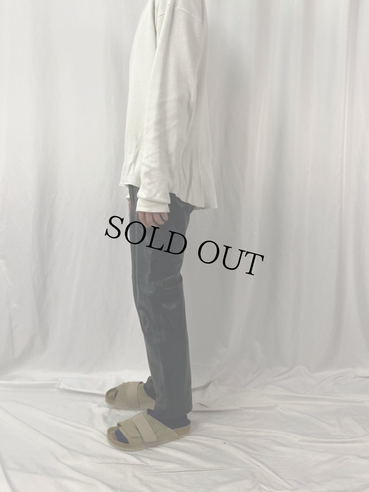 画像3: JOY レザーパンツ W28 BLACK (3)