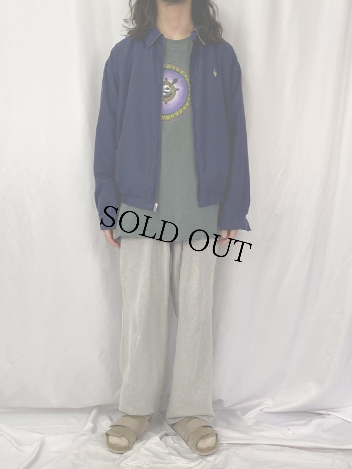 画像2: POLO Ralph Lauren スウィングトップ XL NAVY (2)