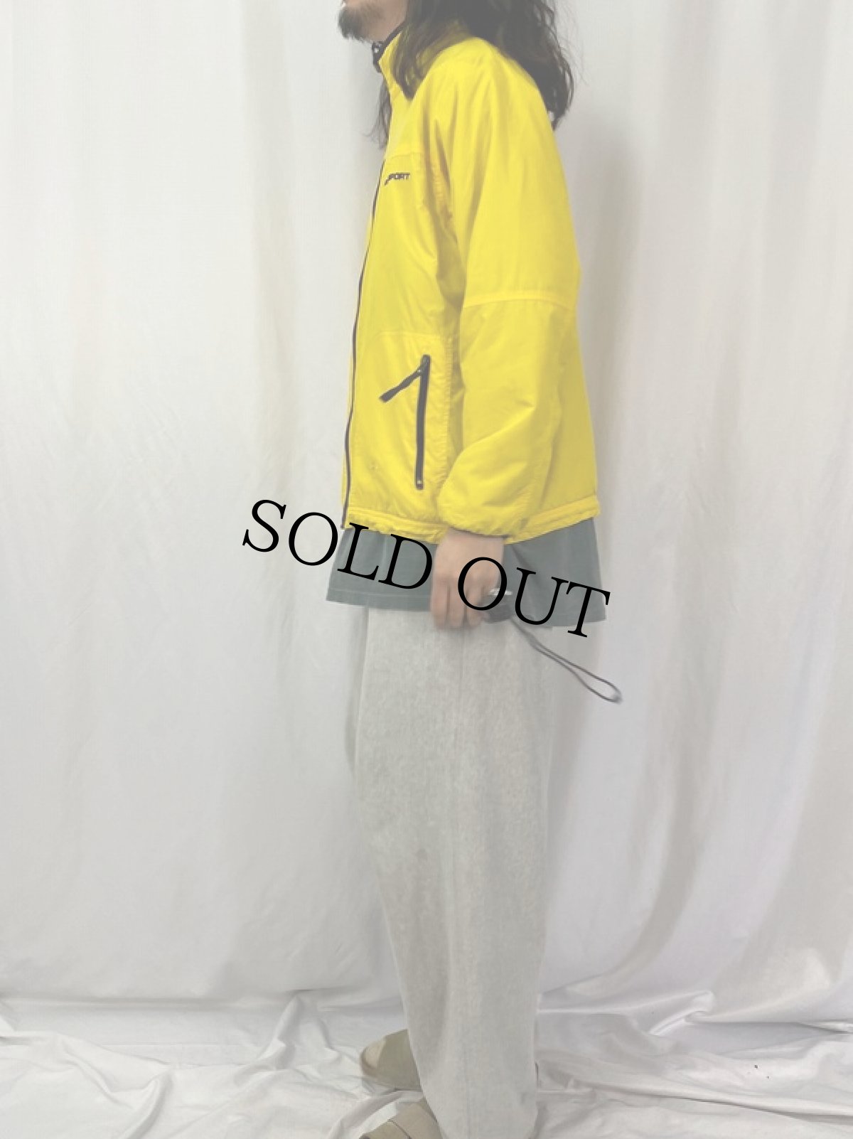 画像4: 90's POLO SPORT Ralph Lauren フリース×ナイロン リバーシブルジップジャケット M  (4)