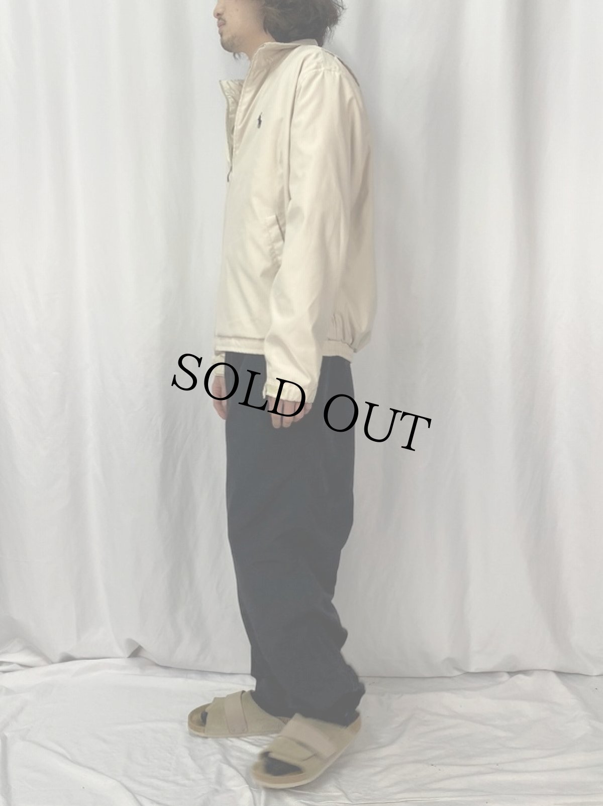 画像3: POLO Ralph Lauren ロゴ刺繍 プルオーバージャケット M (3)