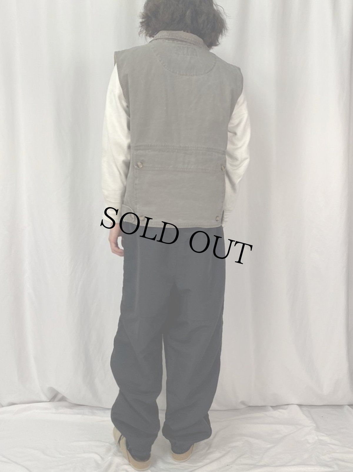 画像4: 〜80's Eddie Bauer コットンハンティングベスト (4)