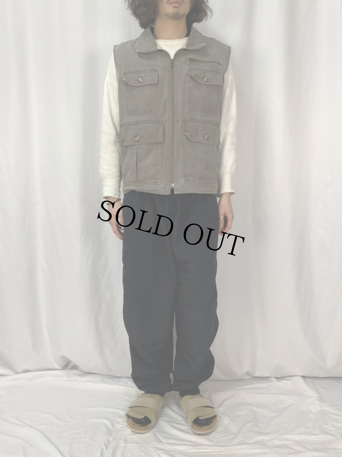 画像2: 〜80's Eddie Bauer コットンハンティングベスト (2)