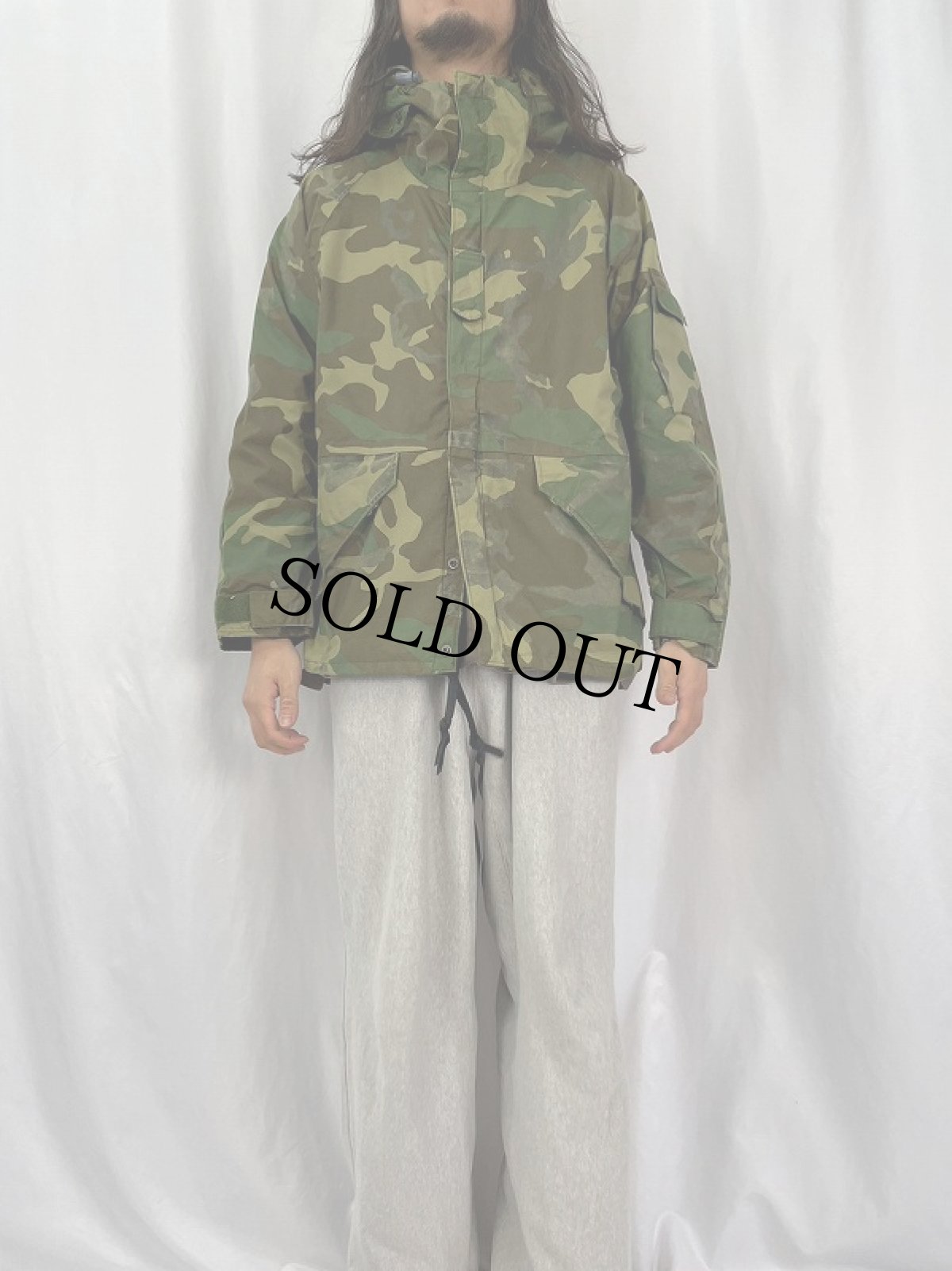 画像2: 90's U.S.MILITARY ECWCS ウッドランドカモ パーカ MEDIUM SHORT (2)