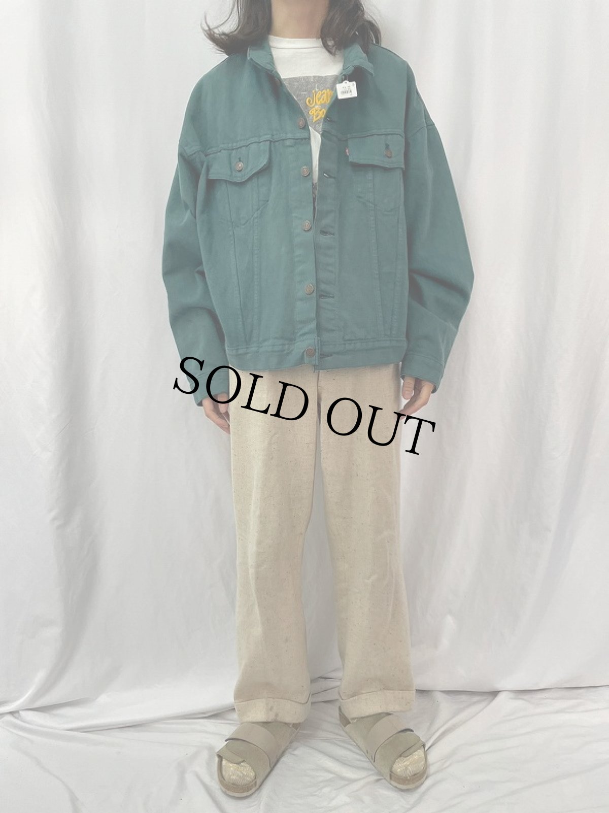 画像2: 90's Levi's 70598-0748 USA製 後染め デニムジャケット XL (2)