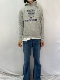 画像2: 90's OXFORD UNIVERSITY ENGLAND製 カレッジスウェットフーディー L (2)