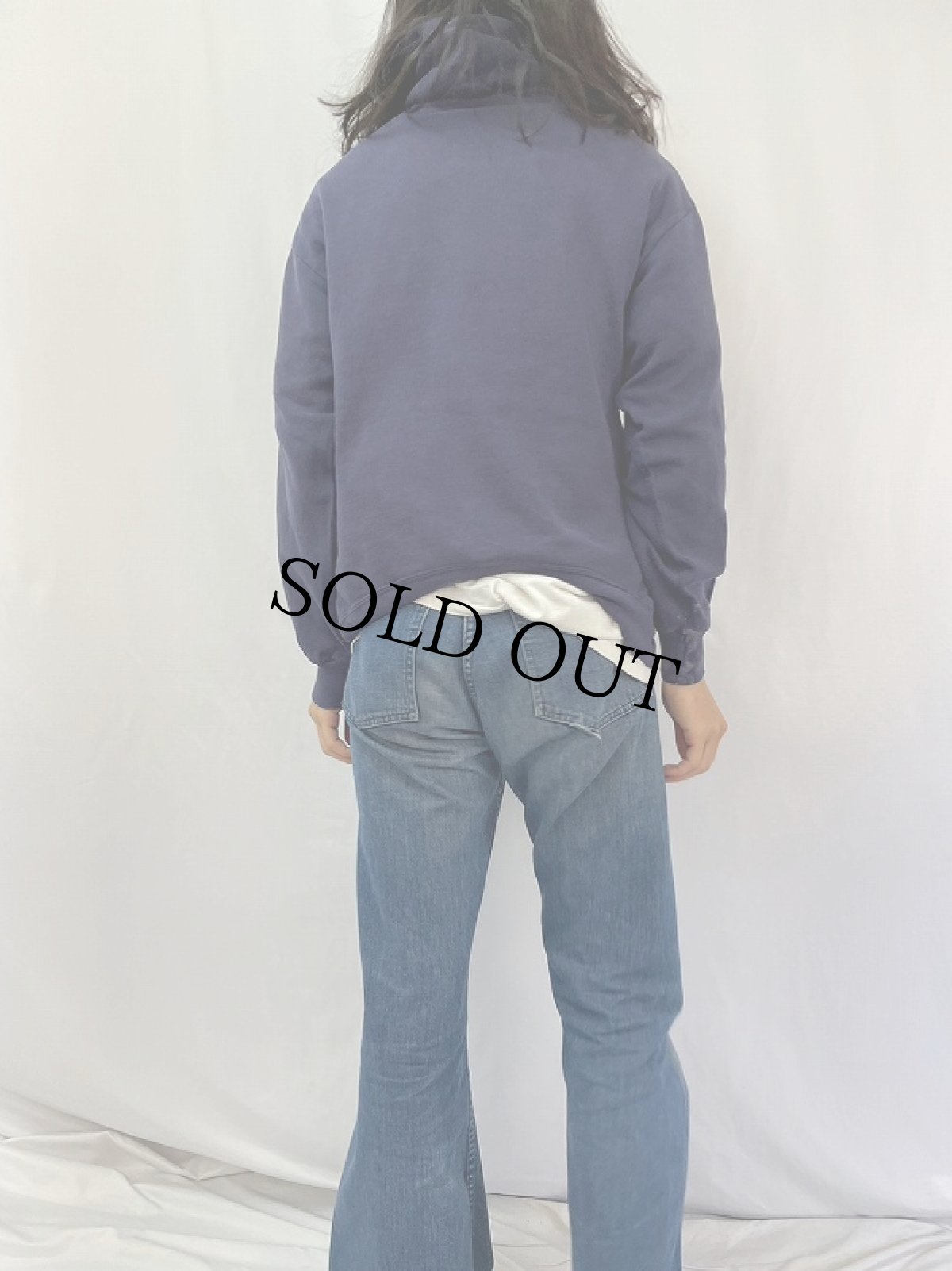 画像4: 90's NEW YORK UNIVERSITY USA製 カレッジプリントスウェット フーディー XL (4)